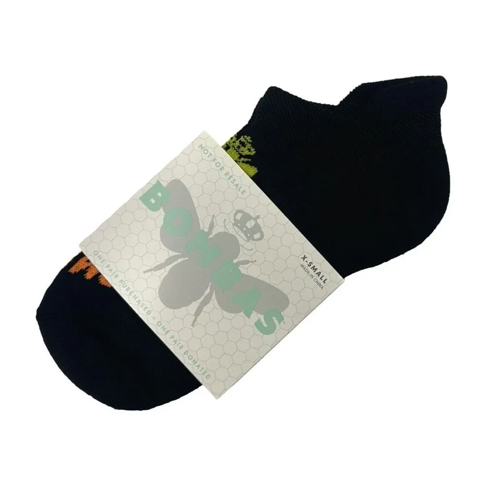 BOMBAS Black Ankle Socks 10 Pairs - Size XS